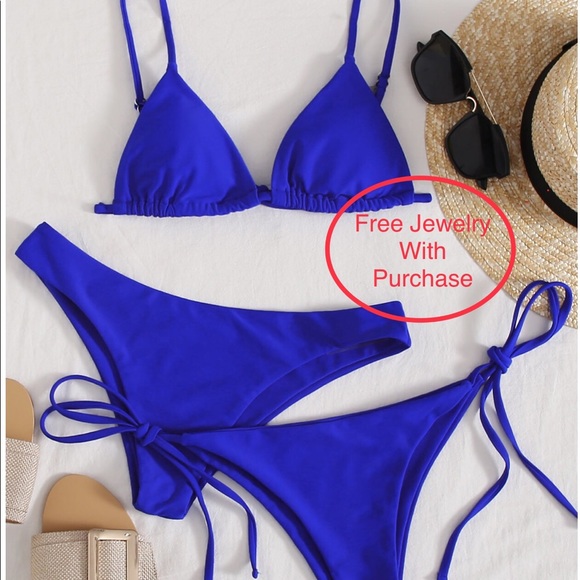 Other - Bikini 3pack Tie Side Swimsuit blue New!